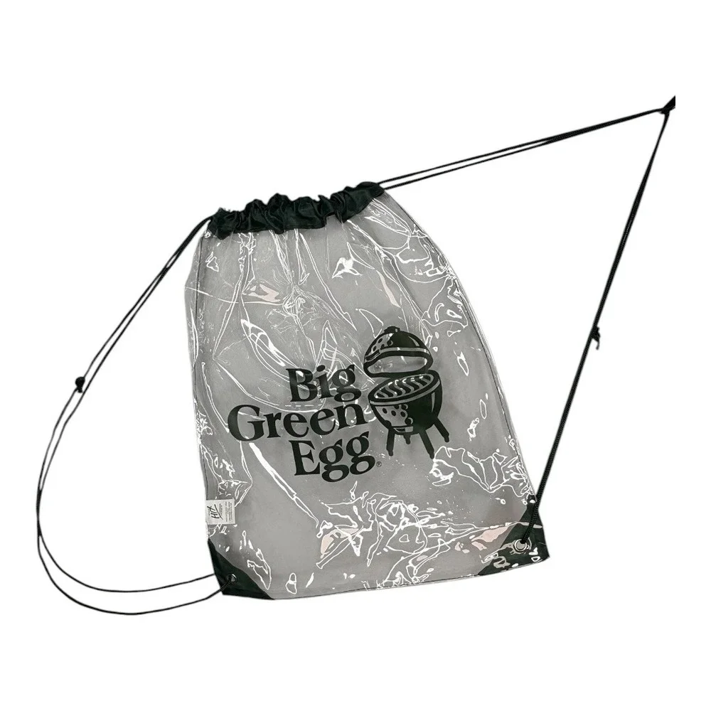 Big Green Egg Drawstring Backpack Clear Promotional‎ Cinch Bag BBQ Grill